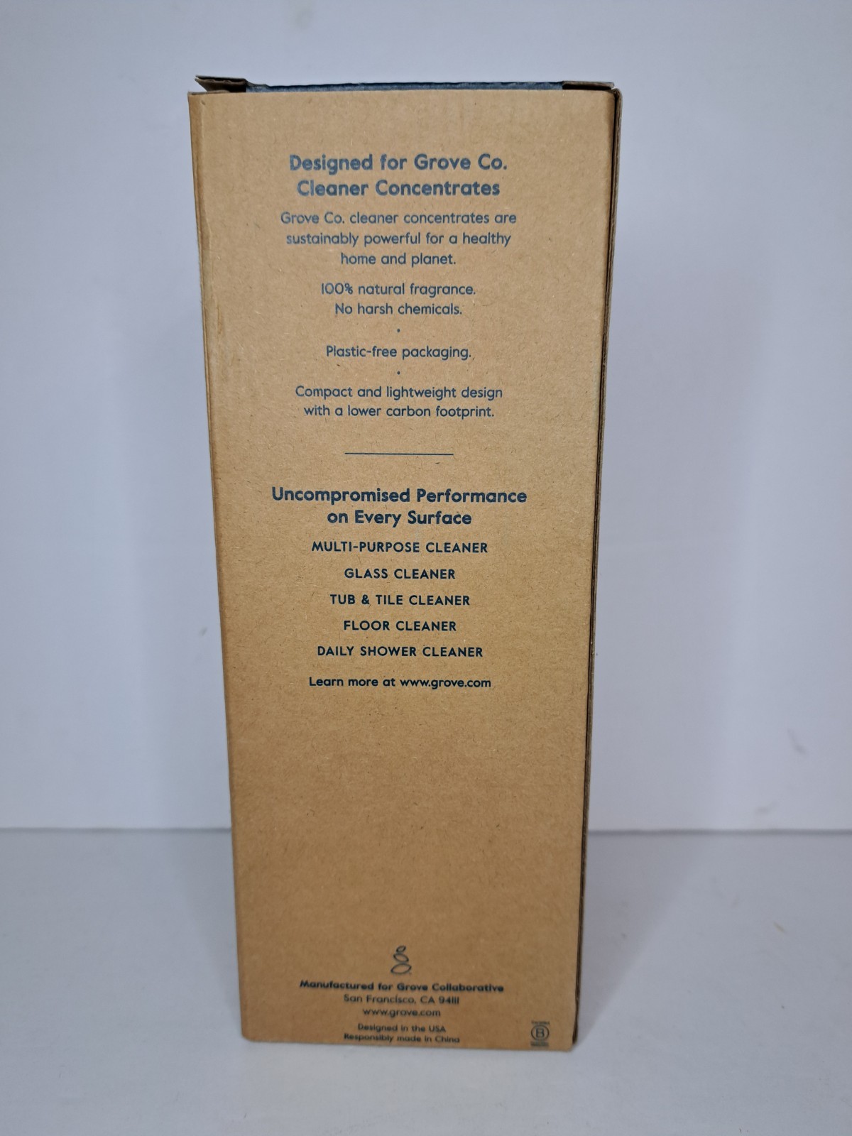 NEW Grove Co Reusable Cleaning Glass Spray Bottle – Brilliant White – 16 Fl Oz