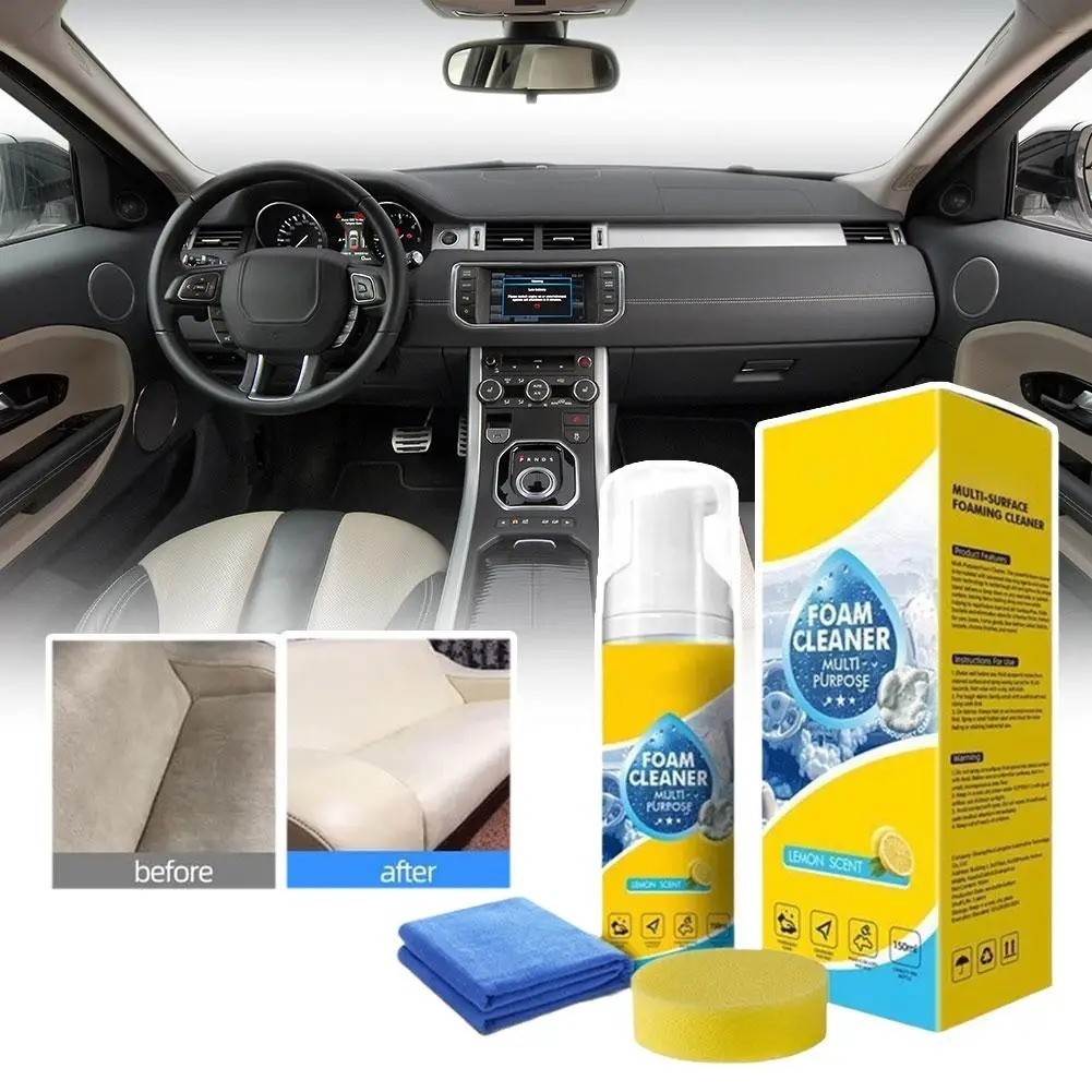 4-in-1 Multi-Enzyme Foam Cleaner, All-Purpose Spray 5oz with Sponge & Towel USA