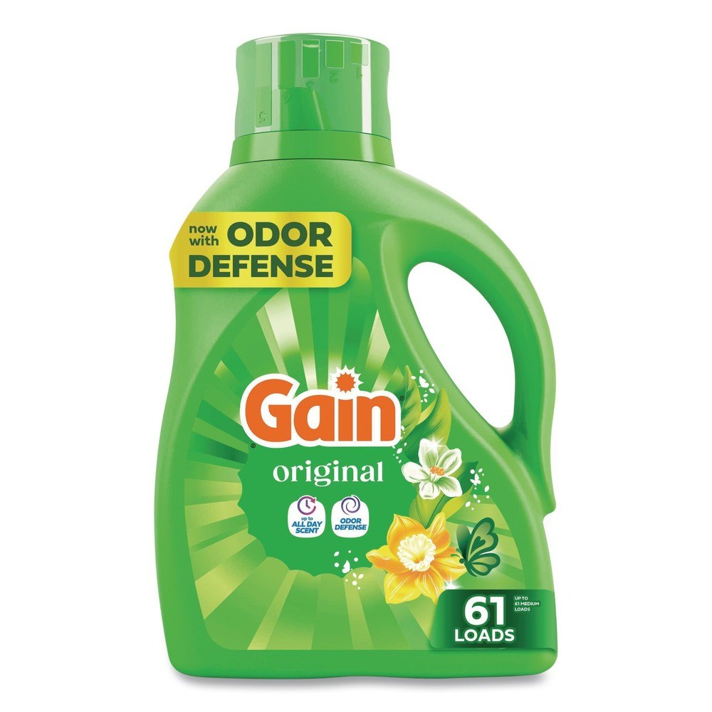 Gain 09210 81 oz Pour Bottle Liquid Laundry Detergent – Gain Original (4/CT) New