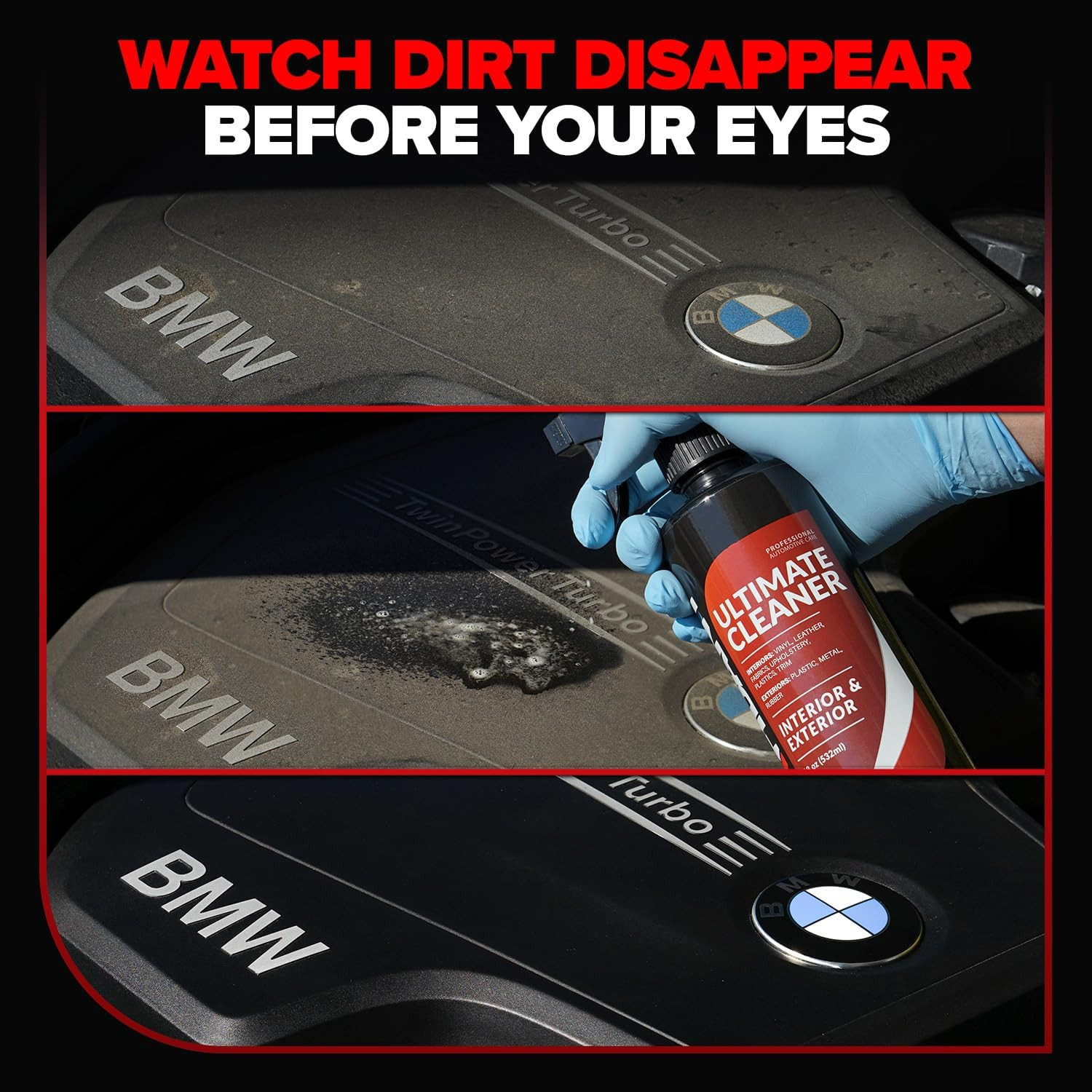 Car Interior Cleaner – Deep Clean Upholstery and Leather Car Seats – Safe All-In