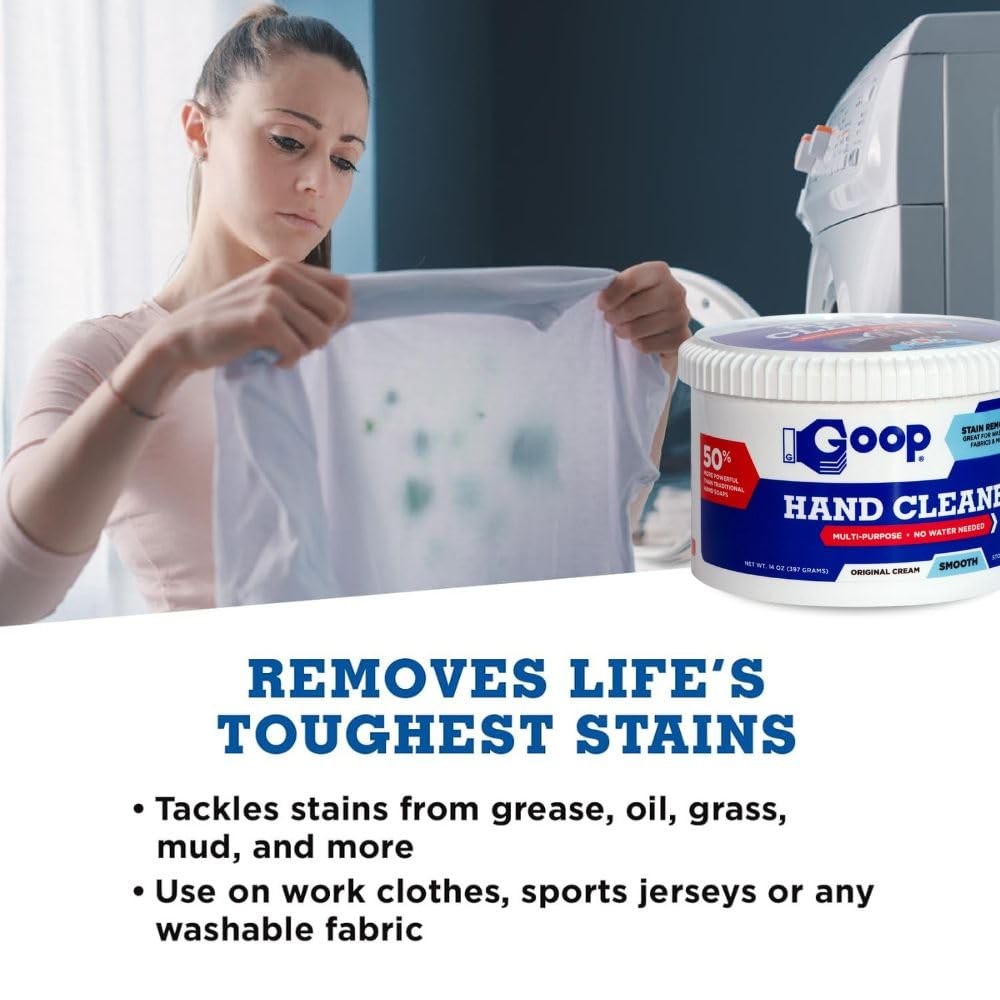 Multi-Purpose Hand Cleaner- Waterless Hand Degreaser, Laundry Stain Remover -…