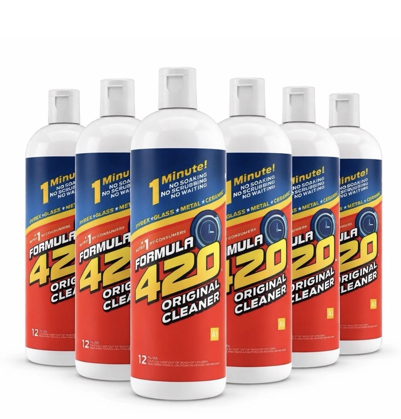Formula 420 All Purpose Cleaner – 12oz Bottles (6-Pack) for Glass & Metal