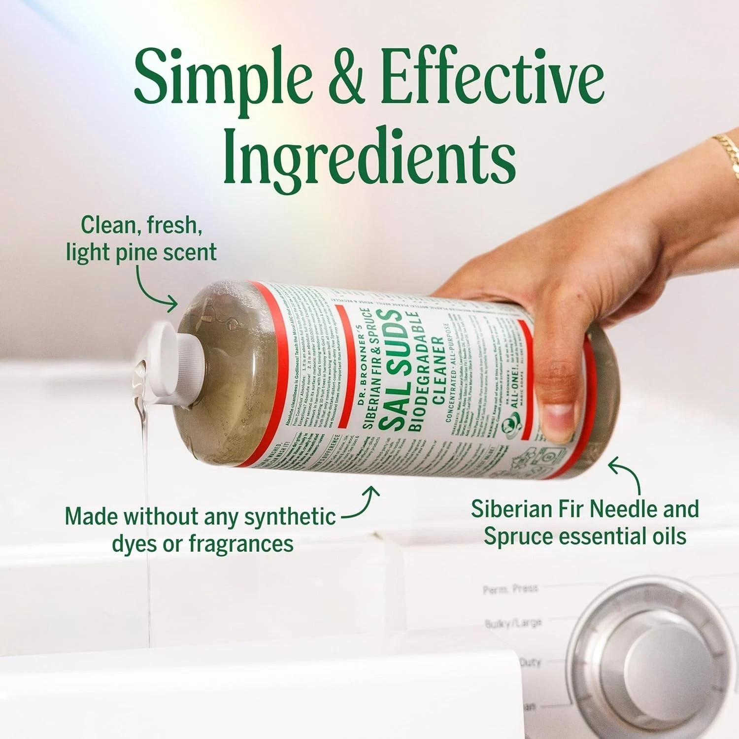 Dr. Bronner’s Sal Suds, Biodegradable All Purpose Cleaner Pine Scent 16oz