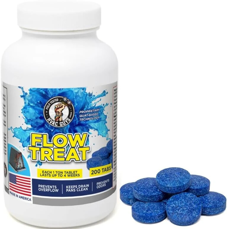 HVAC GUYS – Flow Treat Tabs – 200 Tablets | AC Drain Line Cleaner | Prevents …
