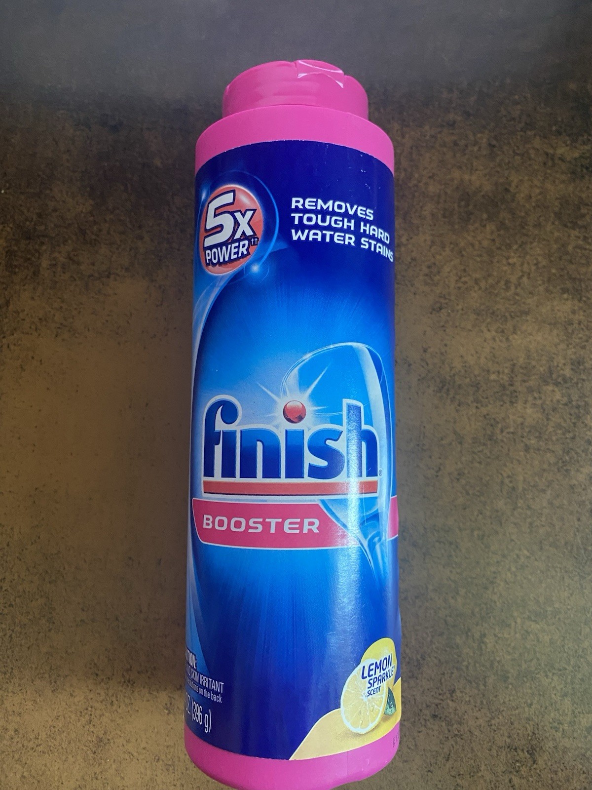 Finish Detergent Booster Powder Dishwasher Lemon Sparkle 14 Oz. New Discontinued