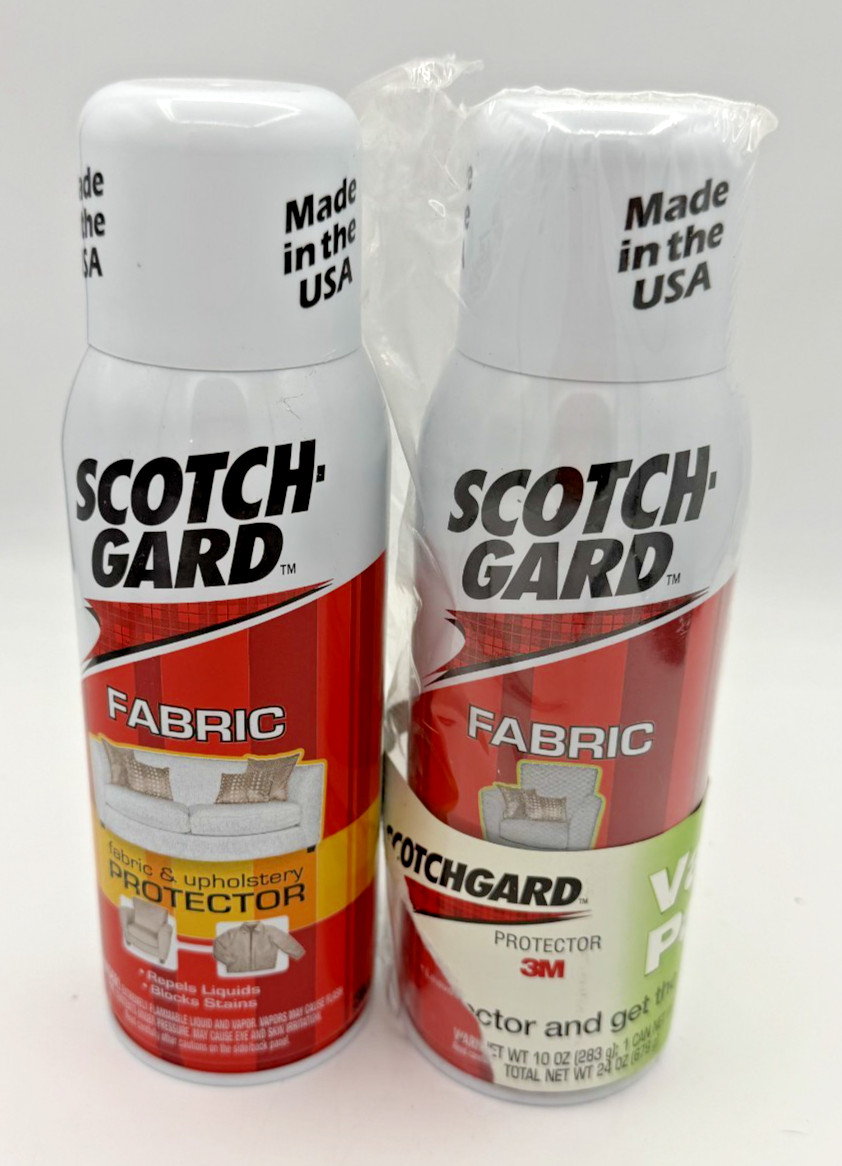 Scotchgard Fabric protector and cleaner 2 pack Cleaner is new, protector 1/2 can
