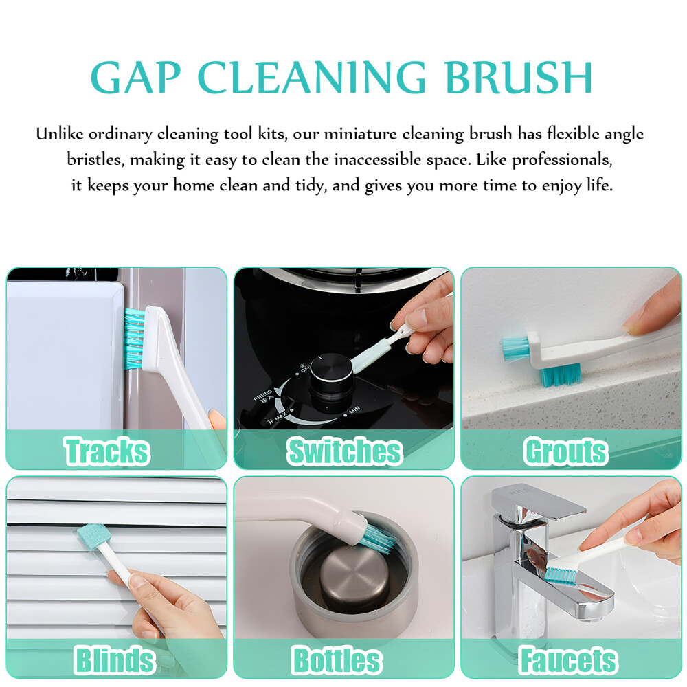 1 Set Cleaning Brush Groove Crevice Scrubber Bottle Cleaner Household Tool