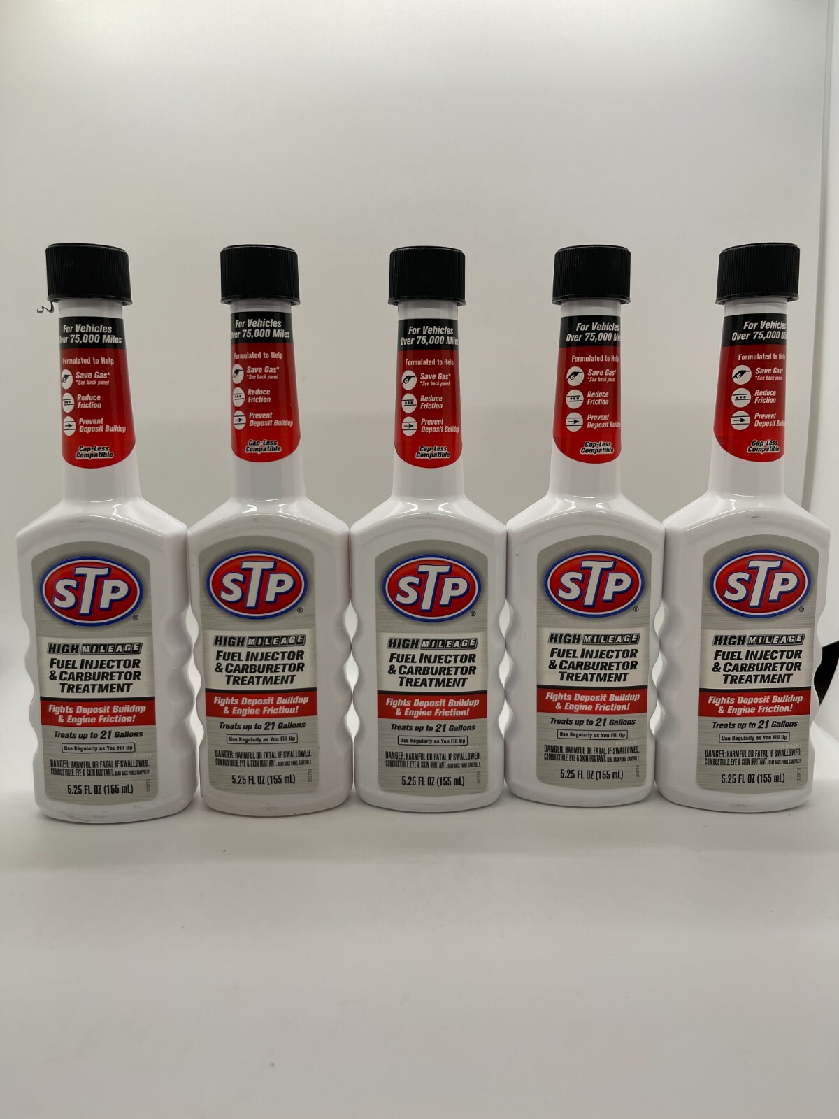 STP High Mileage Fuel Injector & Carburetor Treatment – 5.25 fl oz (155 mL) NEW!