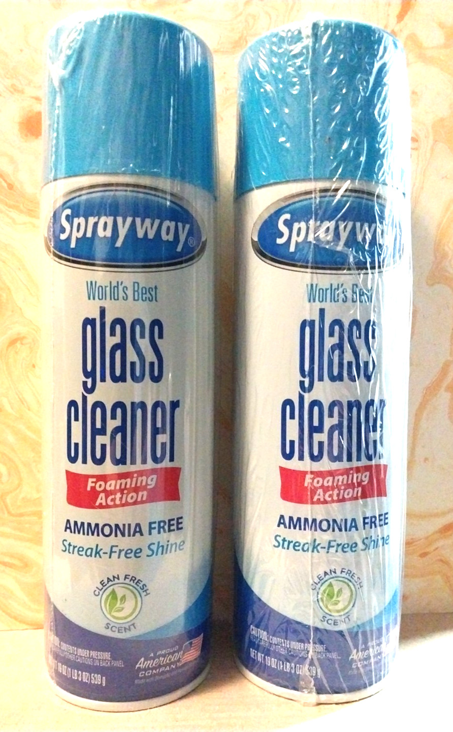 2X – Sprayway Glass Cleaner Aerosol Spray 19 oz (each can)