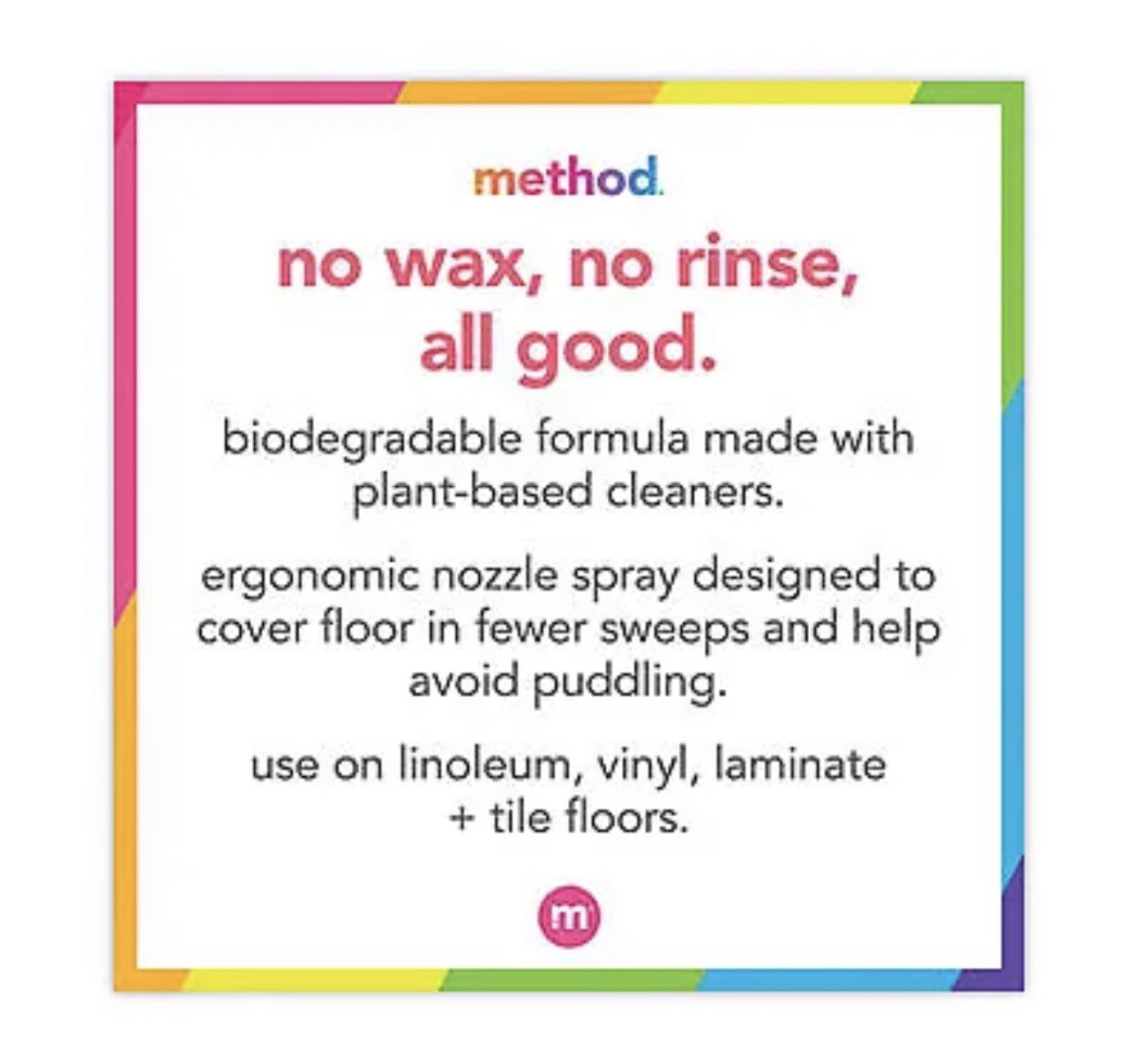 Method Squirt + Mop Hard Floor Cleaner 25 oz Spray Bottle Lemon Ginger Scent
