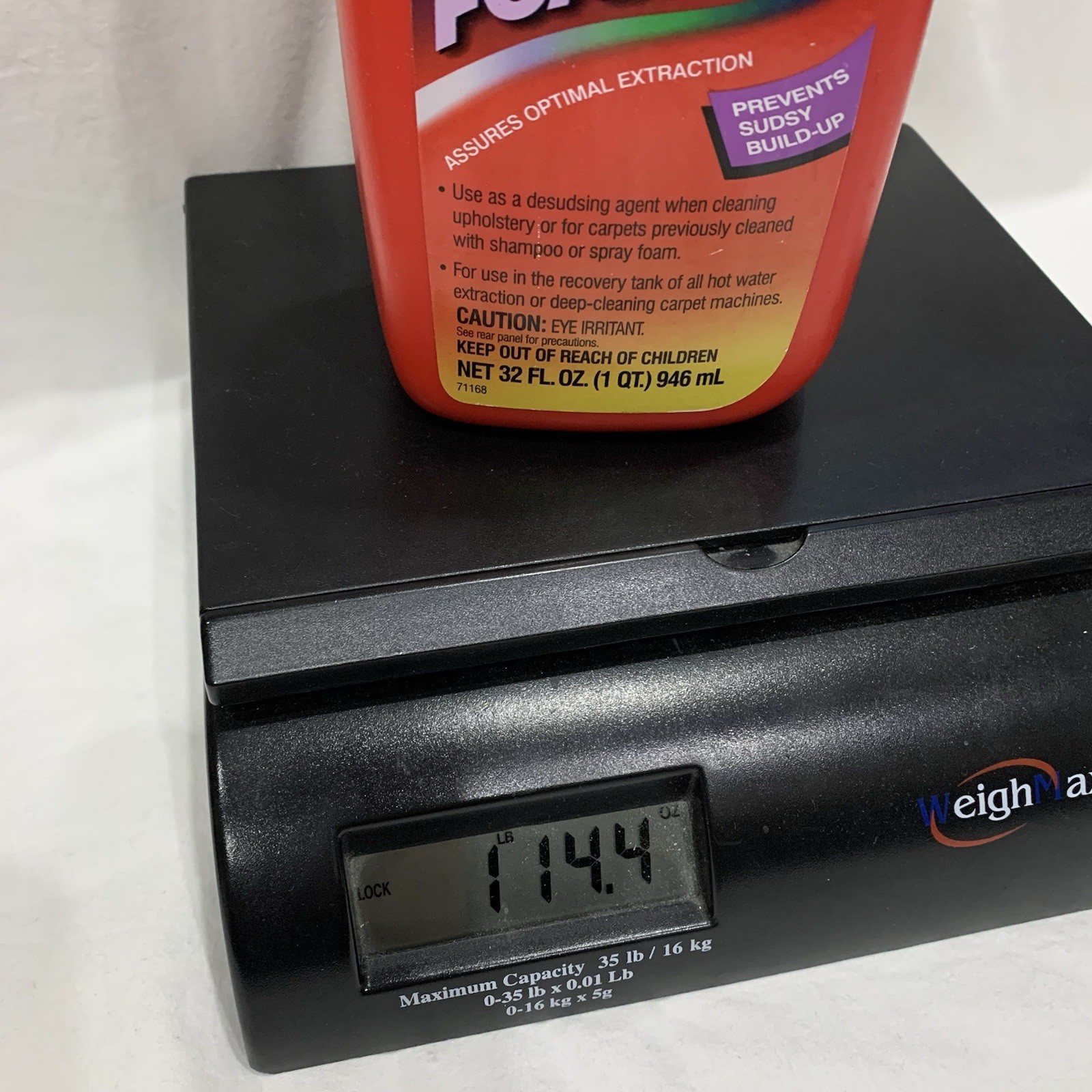 Rug Doctor Anti Foam Cleaner 32 Fl Oz 85% Full