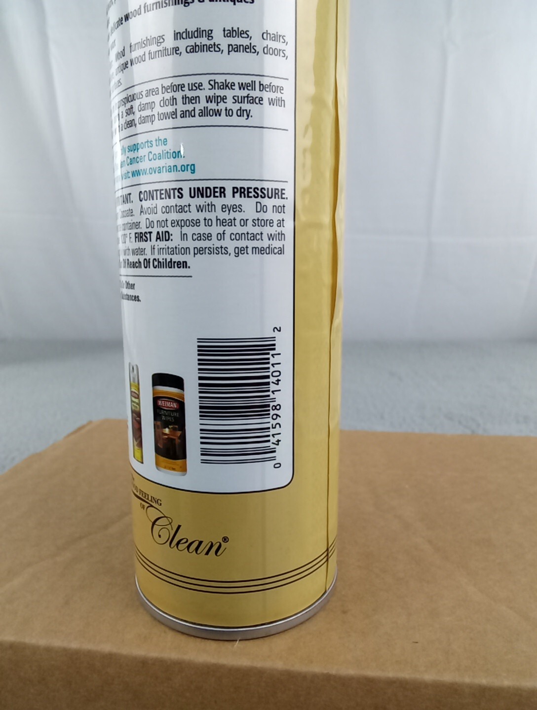 Weiman Furniture Cleaner Spray 12oz Size Brand New DISCONTINUED Product