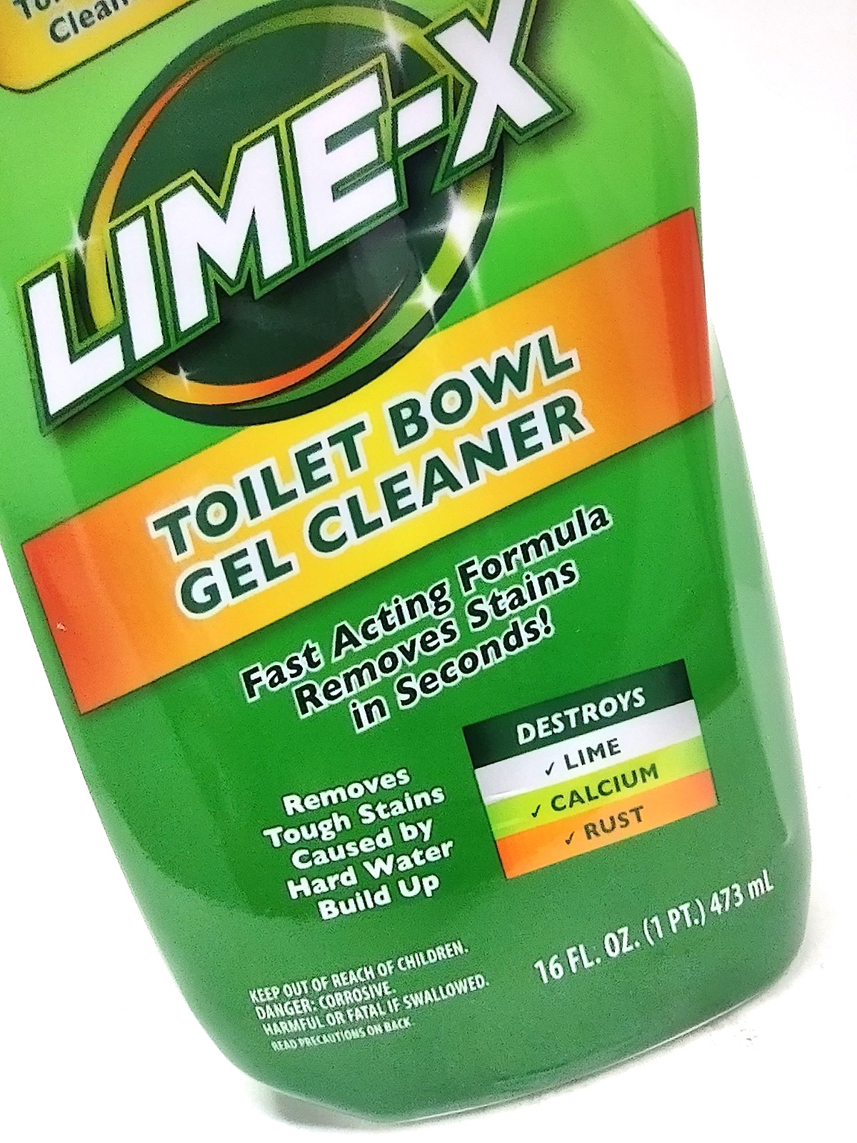 ( 4 ) Lime-x Liquid Toilet Bowl Gel Cleaner, Removes Lime Calcium Rust 16 oz Ea