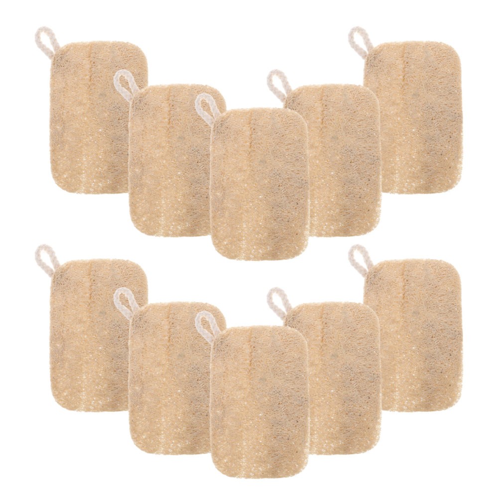 30Pcs Handmade Natural Loofah Dish Cleaning Scrubber Gentle and Skin Friendly