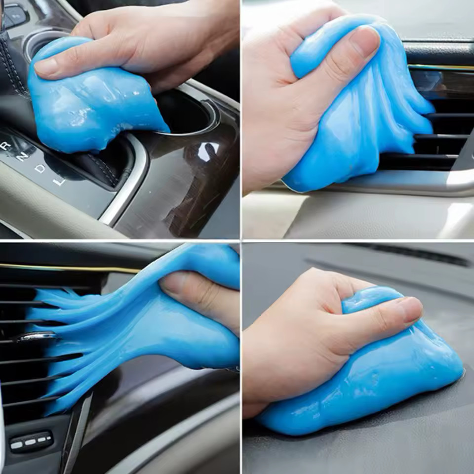 5 Packs of Magic Cleaner Gel – Reusable Dust Remover for Keyboards & Cars