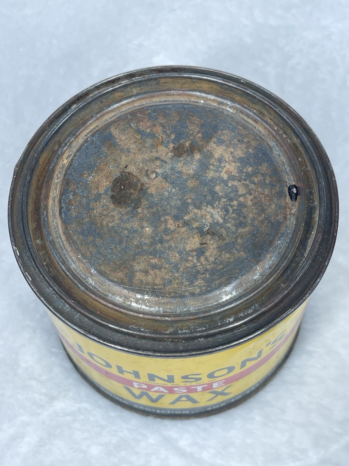 Vintage SC Johnson Paste Wax 1 lb Original Formula Approx 90% Full USA 16.5 oz