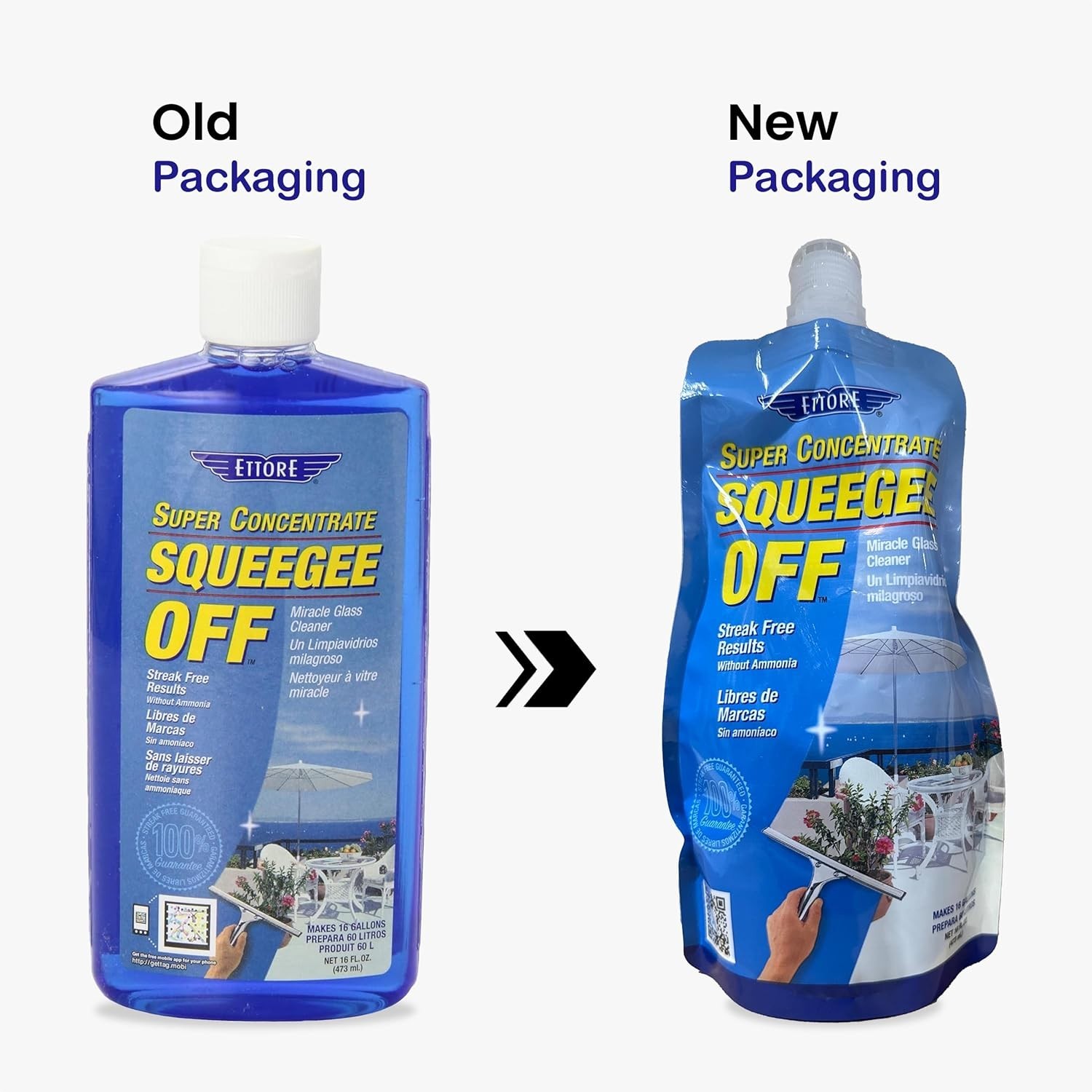Concentrated Squeegee-Off Soap for Clean Windows, 16oz (2)