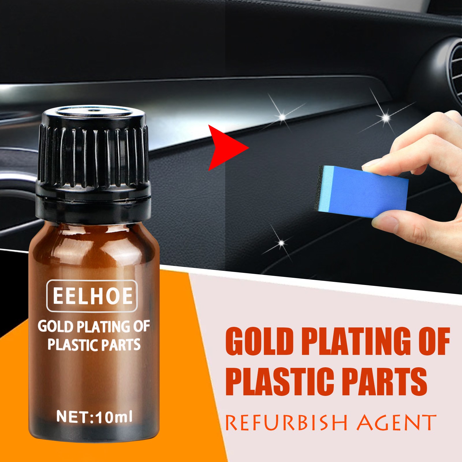 Car Plastic Restorer Trim Coating Dashboard Interior Detailer UV Protection