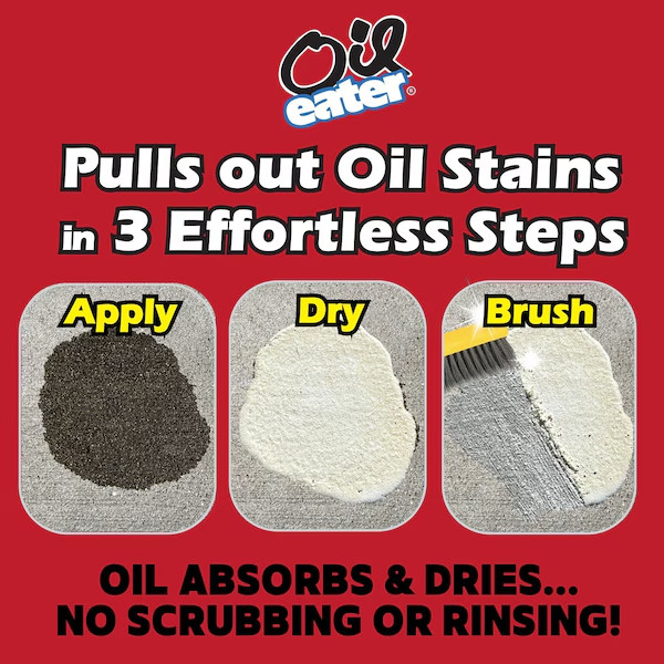 Oil Eater AOD3232301 Oil Stain Remover, 32 oz Bottle, Liquid