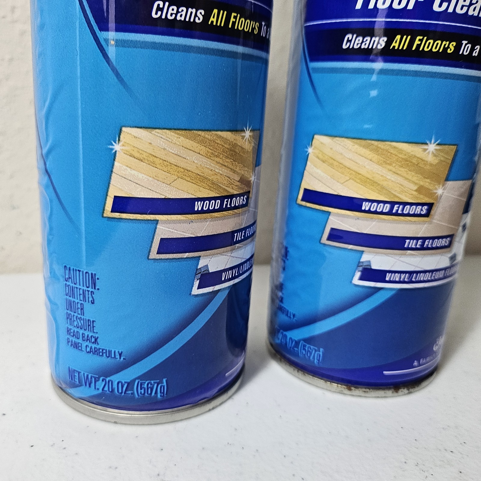 (2) Grab It Mopping System Floor Cleaner 20oz Cans for Grab-It Go Mop
