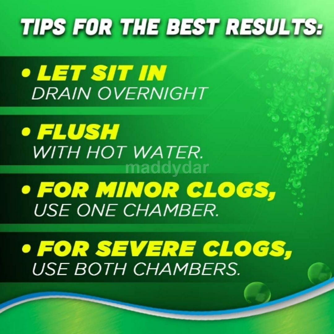 Green Gobbler DISSOLVE Liquid Hair & Grease Clog Remover / Drain Opener /Cleaner