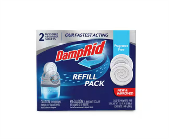 Fragrance Free Moisture Absorber Drop-In Tab Refills 2-Pack 15.8 oz Dehumidifier