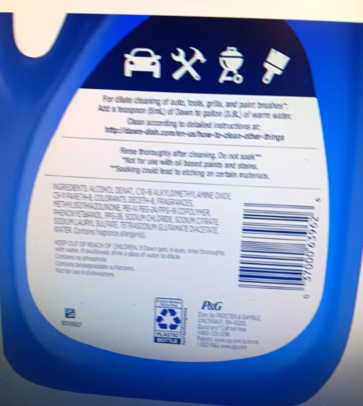 (1-BOTTLE) DAWN PLATINUM DISHWASHING LIQUID DISH SOAP, REFRESHING RAIN 90 fl oz