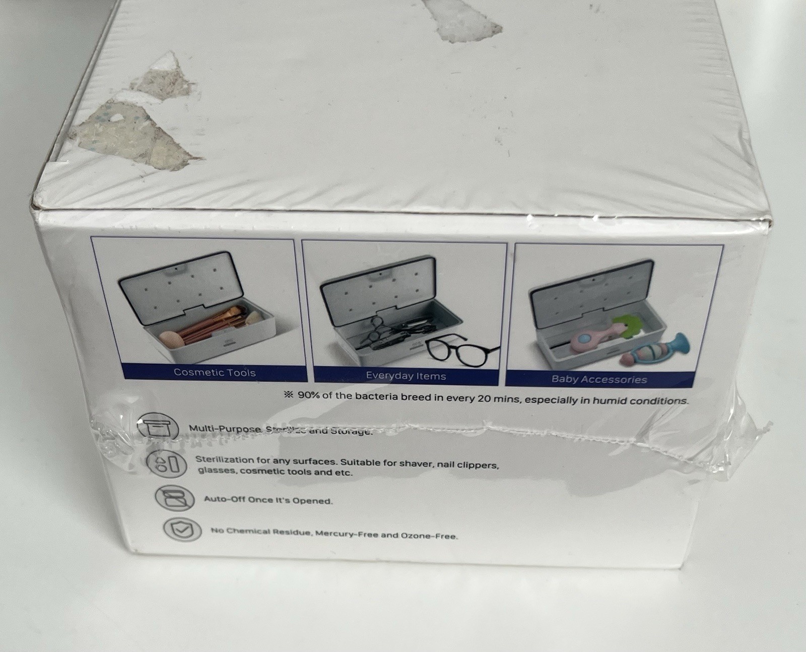 SUNUV LED Sterilizing Box Jewelry Glasses Phone Beauty Tool Disinfect S2 59S New