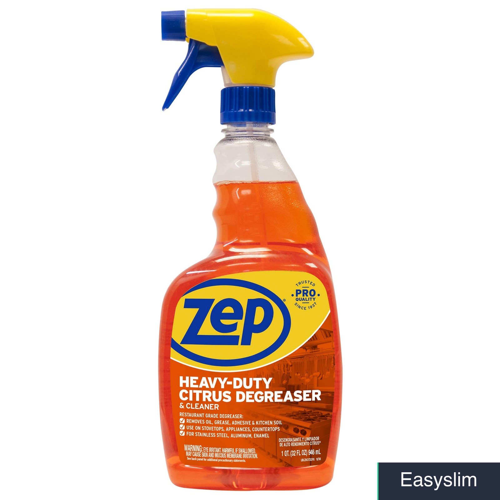 Citrus Degreaser 32 Ounce Heavy-Duty Removes Grease Oil Adhesive