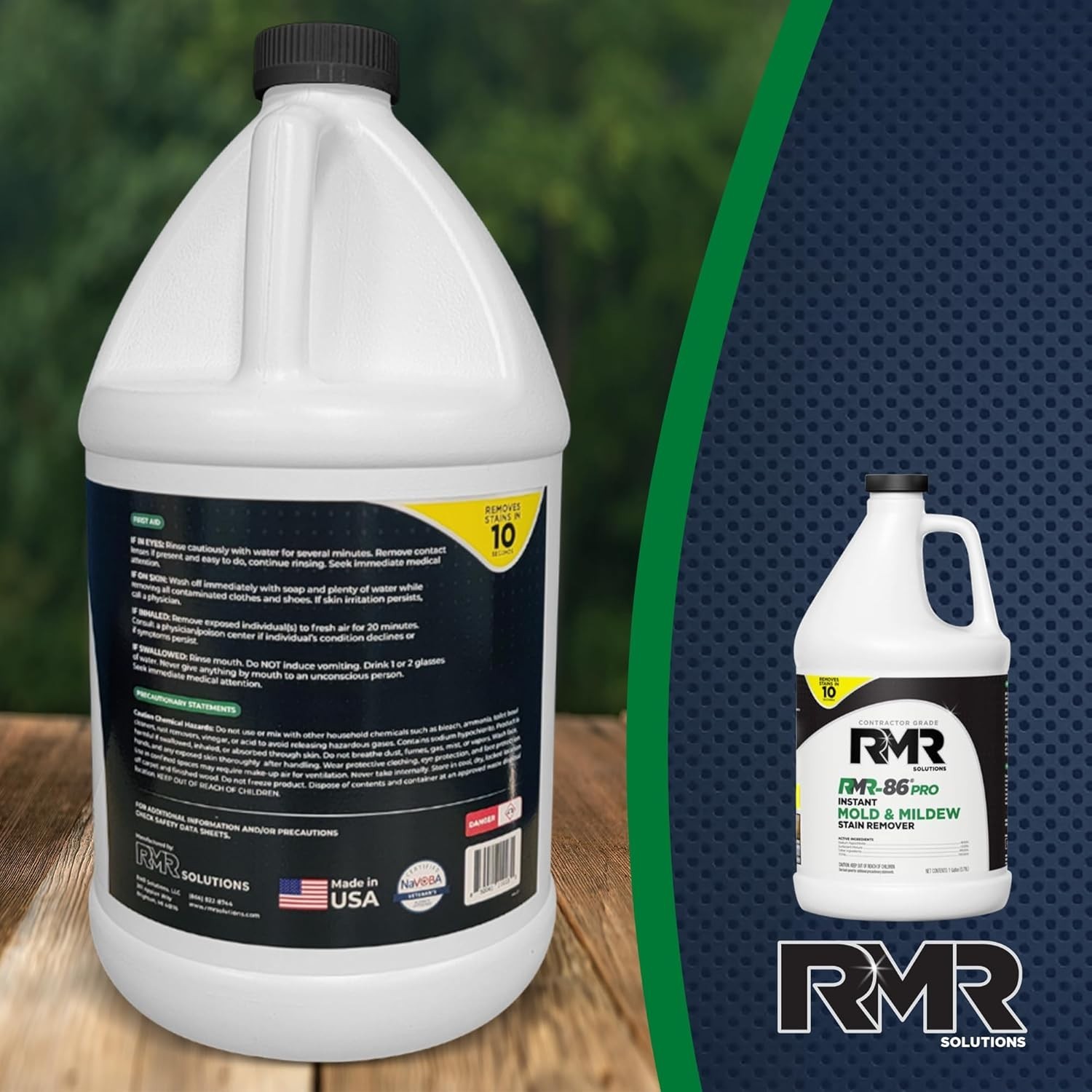 Powerful 128 Fl Oz RMR-86 Mold and Mildew Remover – Contractor Grade Solution