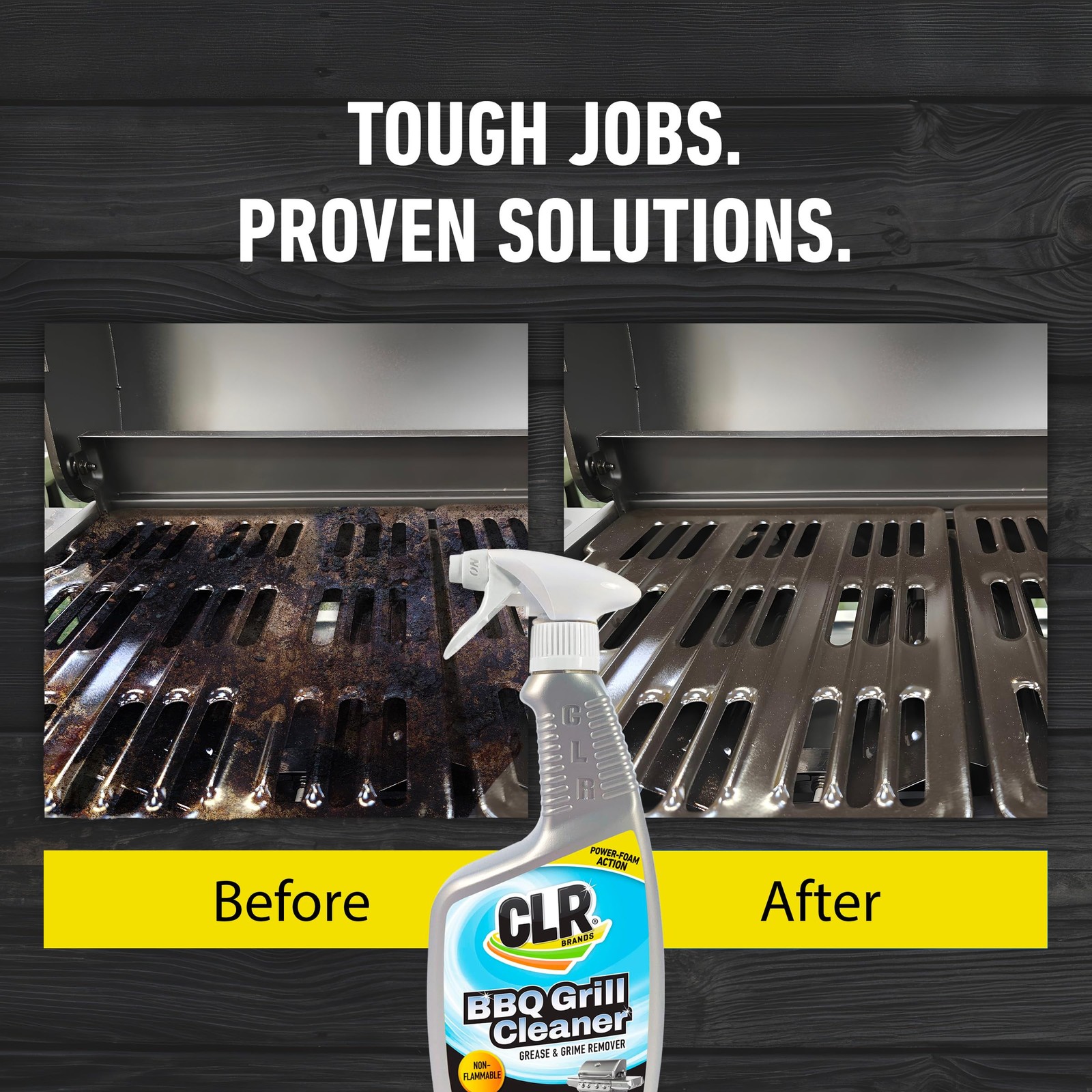 CLR Brands Grill Cleaner and Degreaser Spray, 26 oz. Bottle, BBQ Cleaner Remo…