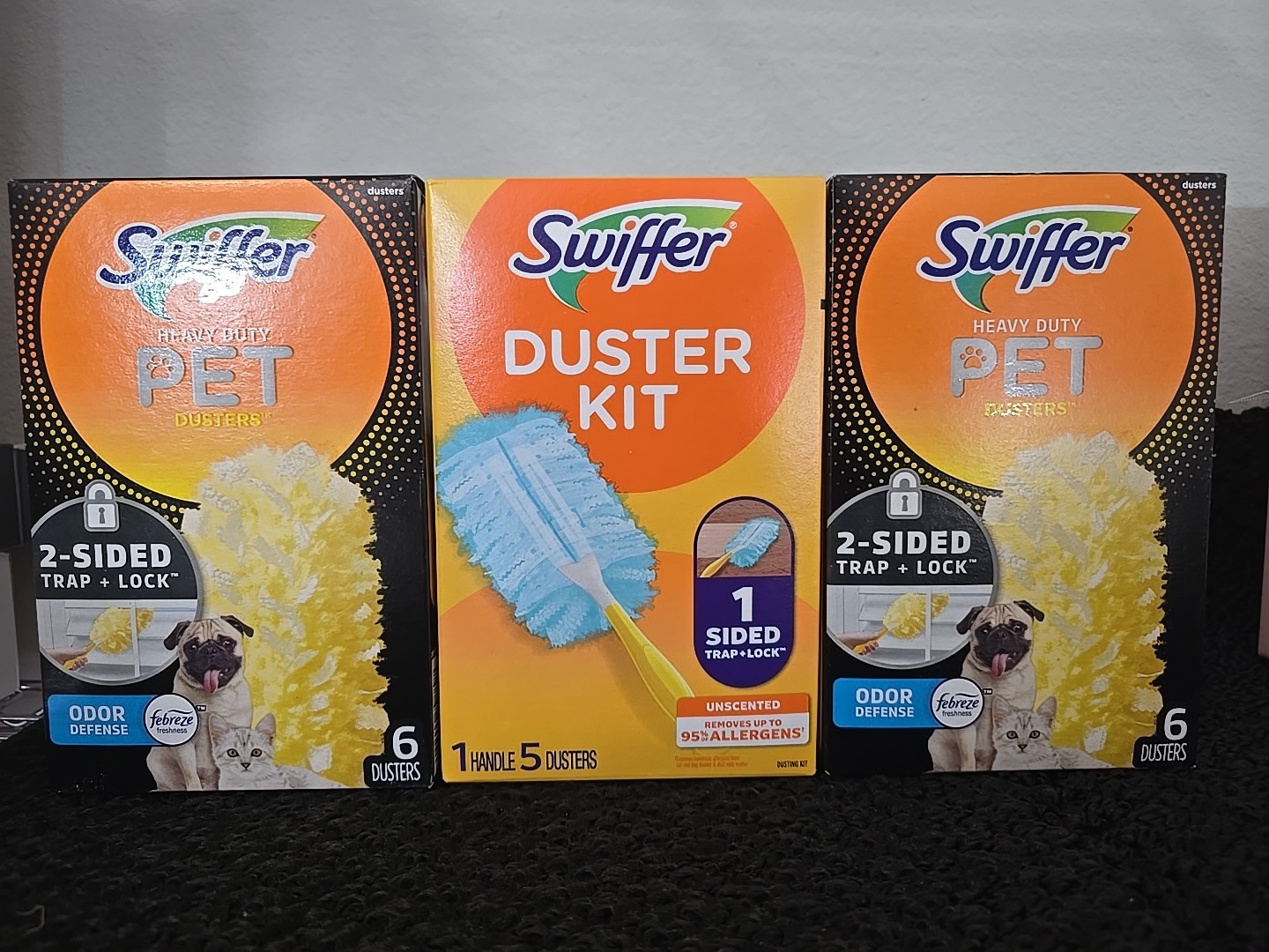 3 Pc Mix Swiffer Heavy Duty Pet Duster Refills & Kit