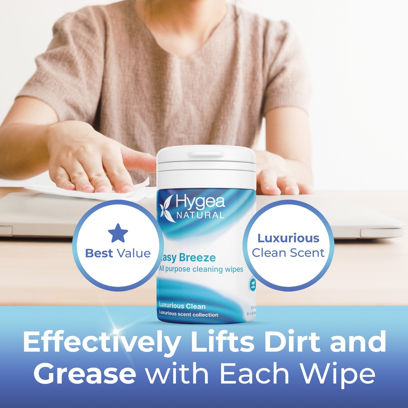 Easy Breeze 4-Pack All-Purpose Cleaning Wipes 50 Ct – Luxurious Clean