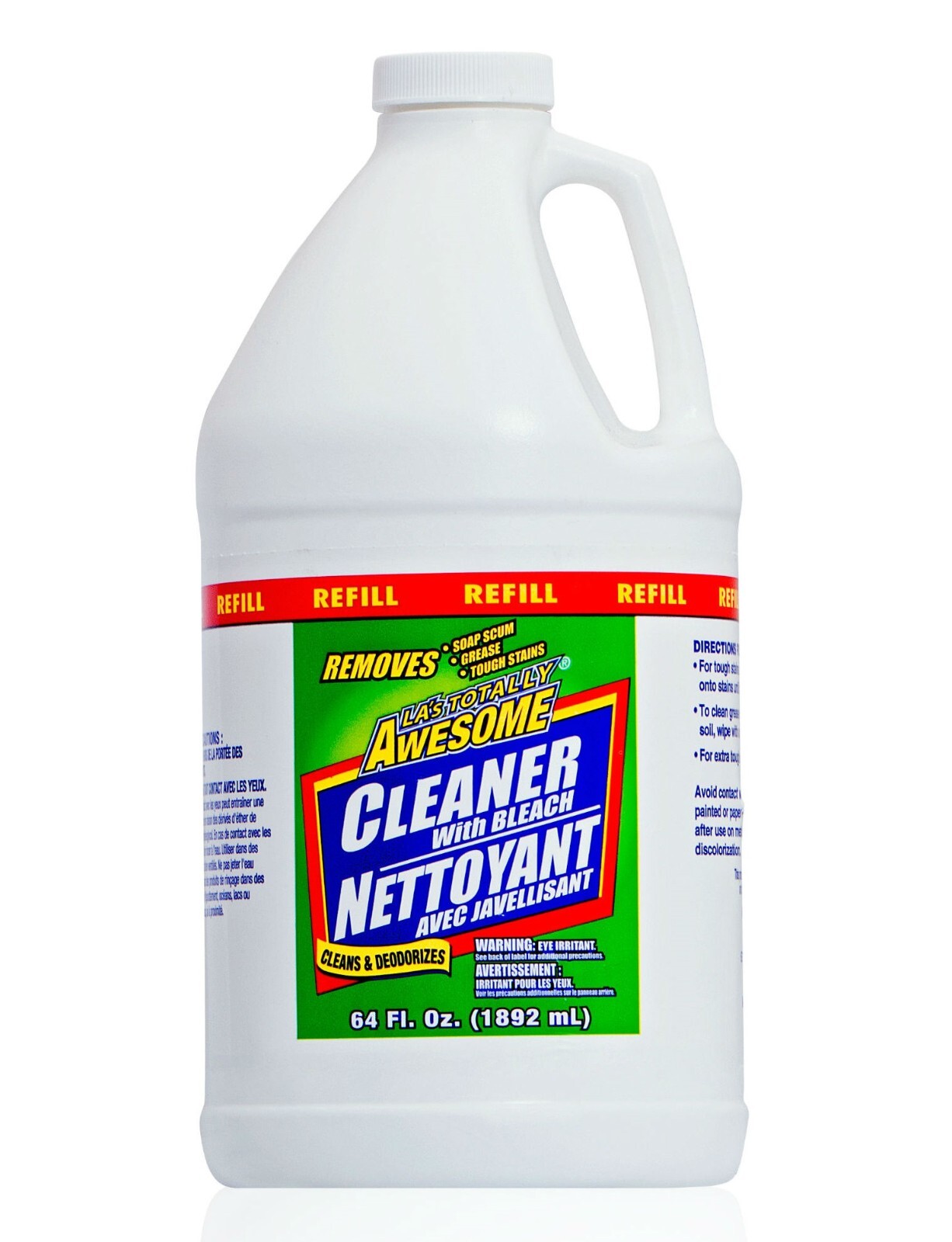(Lot of 2)- LA’s Totally Awesome Cleaner with Bleach Refill 64 Oz. each