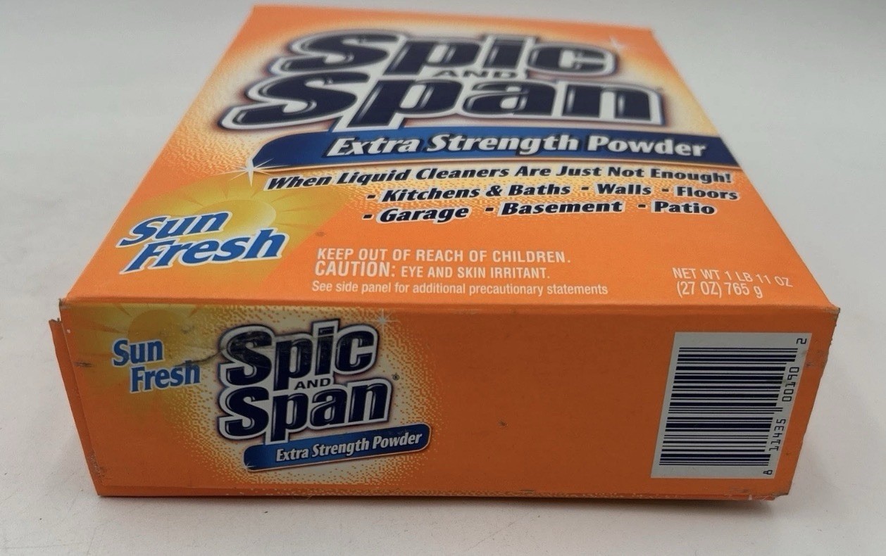 Spic and Span Extra Strength Powder: Sun Fresh 27 OZ NOS Discontinued 1Lb11Oz