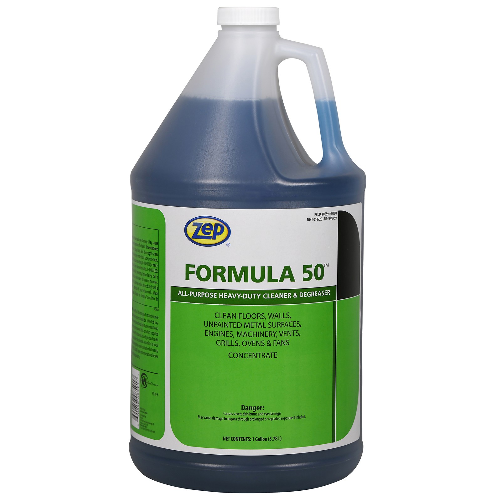Zep Formula 50 Heavy-Duty Alkaline Cleaner – 1 Gallon (Case of 4) 85924