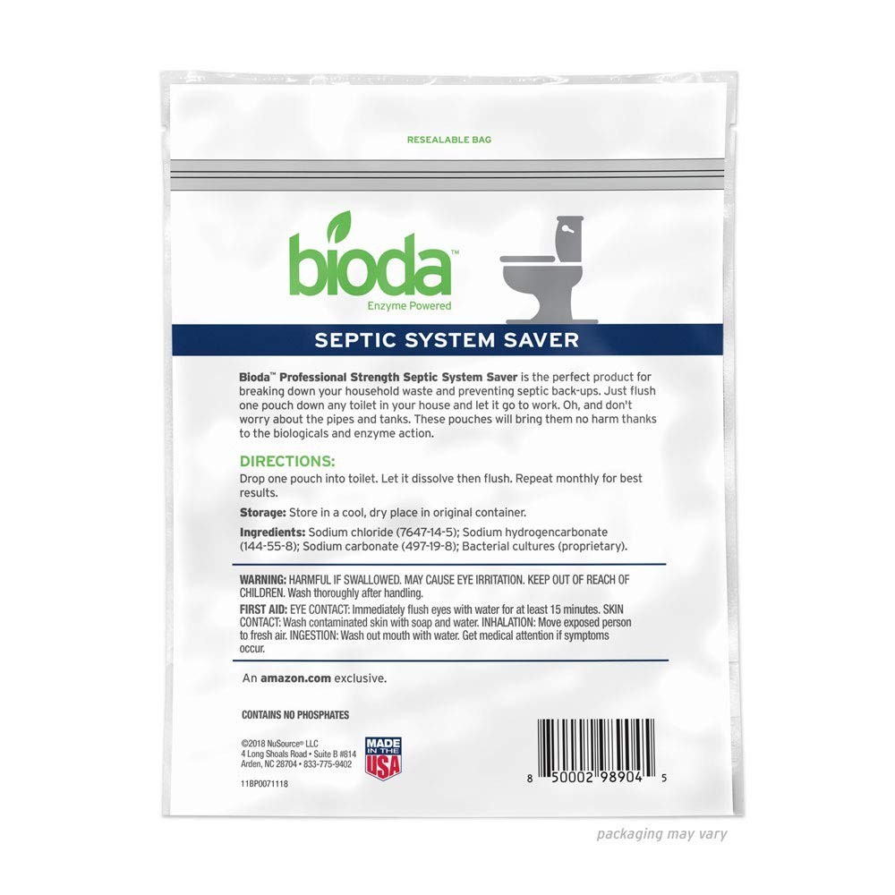Septic System Maintenance: 6-Pack Dissolvable Pouches for Safe Waste Breakdown