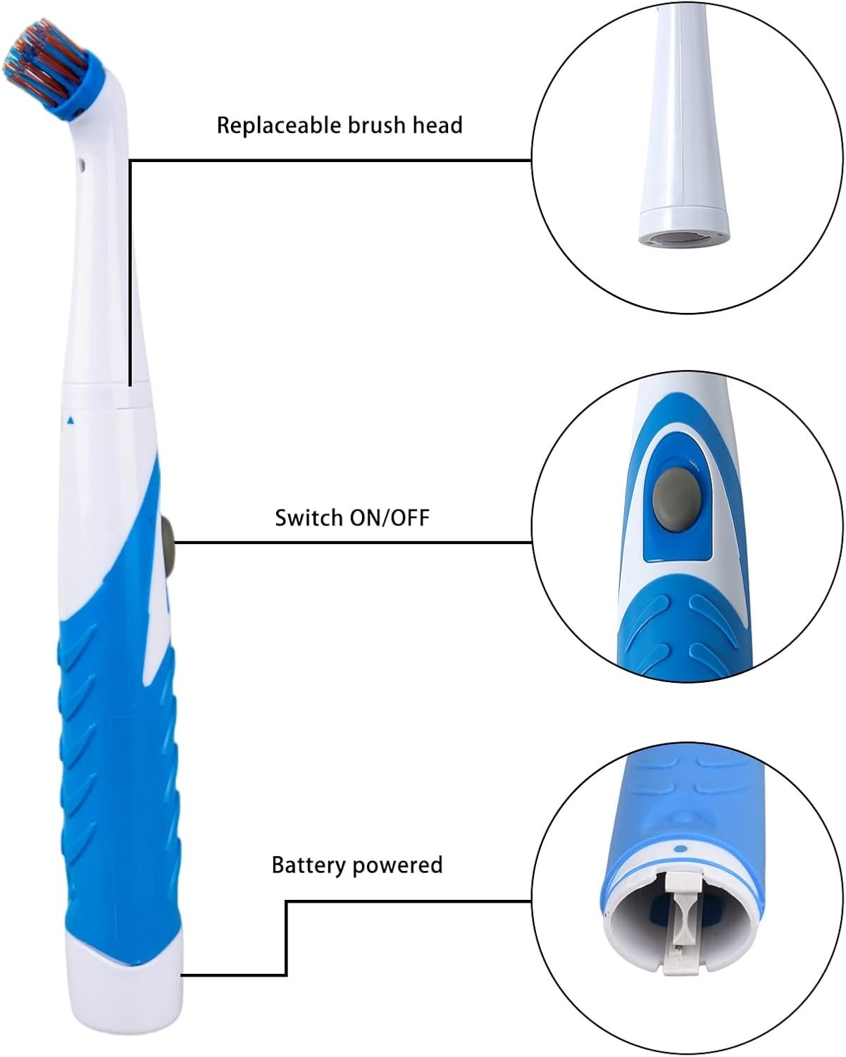 Lightweight Cordless Scrubber with 11000 RPM – Perfect for Home Cleaning Tasks