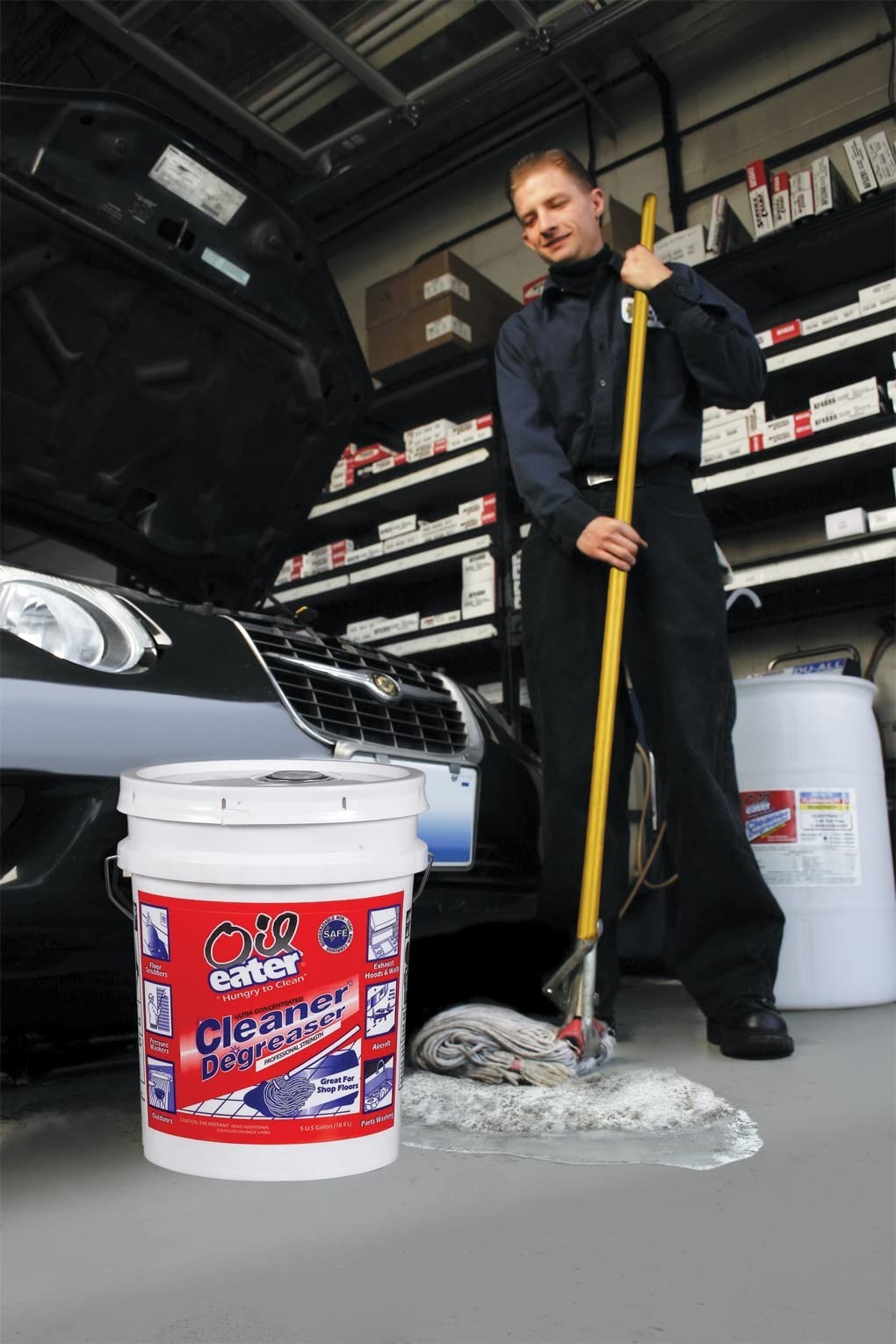5 Gallon Heavy-Duty Cleaner Degreaser – Oil Eater, 640 Fl Oz, Light Yellow