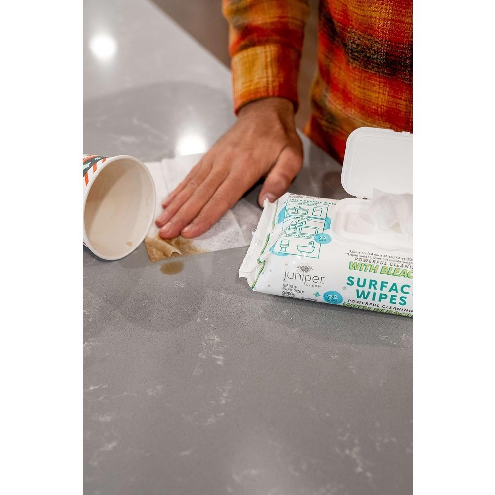 Surface Wipes with Bleach All Purpose Cleaner for Bathroom Kitchen Office 72