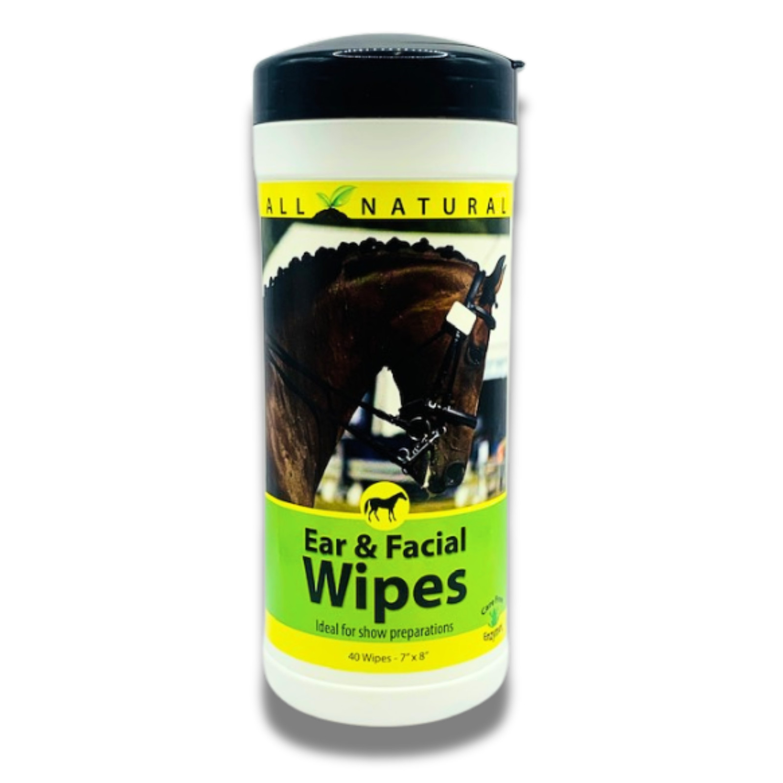 Gentle Equine Face & Ear Wipes | Cleans Sweat & Dirt | Horse Facial & Ear Wipes