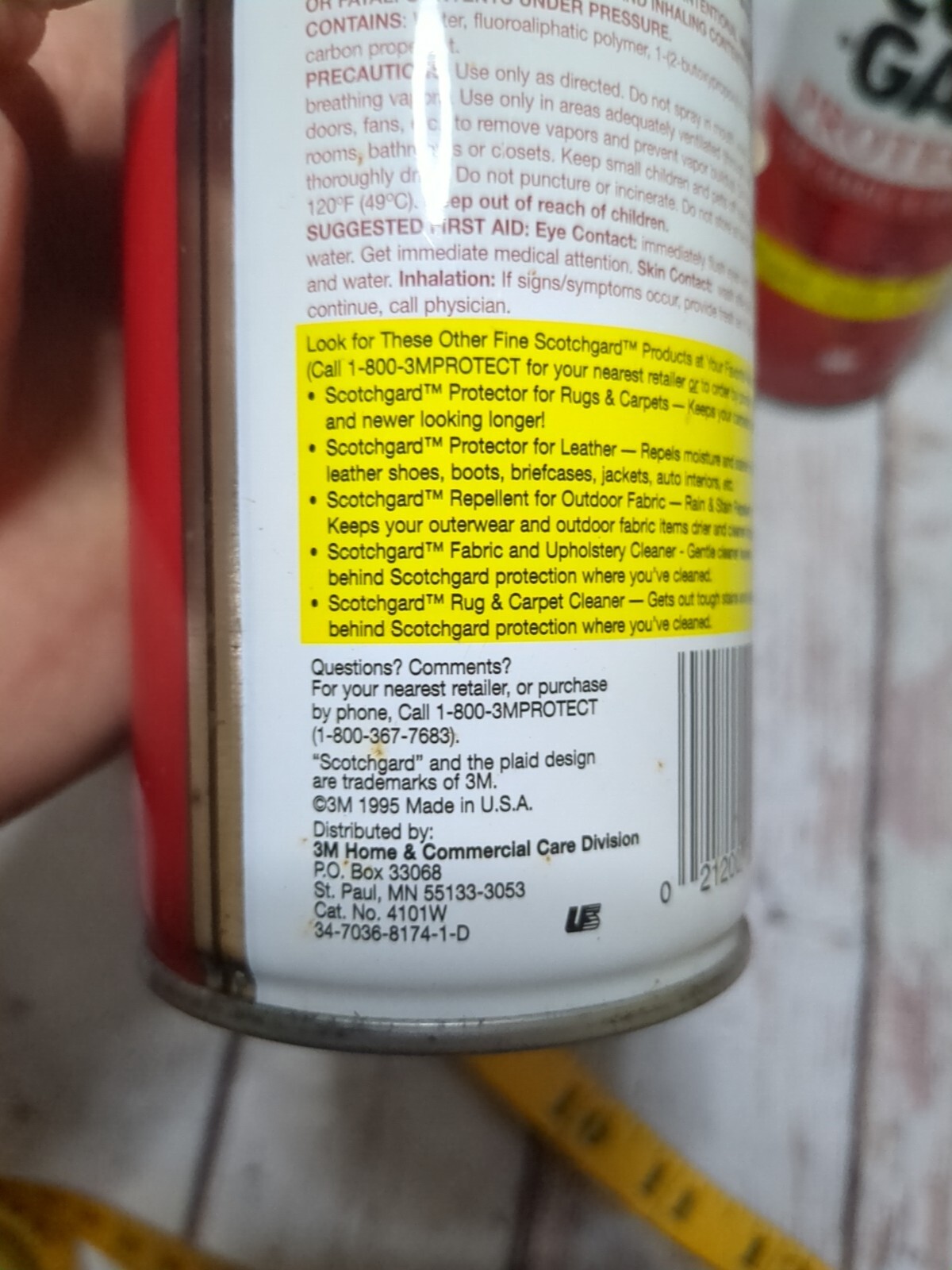 (2) SCOTCHGARD 1995 Protector Fabric Upholstery 14 oz OLD FORMULA, Almost Full
