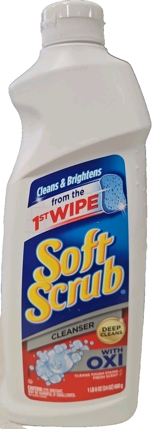 Soft Scrub Multi-Purpose Cleanser with OXI, Surface Cleaner, 24 Ounce