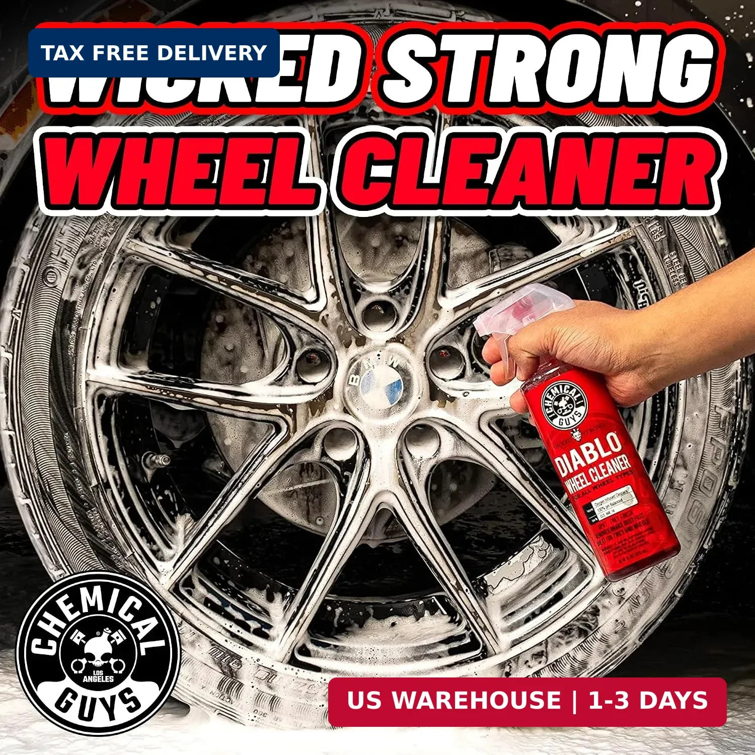 Chemical Guys Diablo Wheel Cleaner Spray – 2 Pack 16 oz Bottles, Safe on All Whe