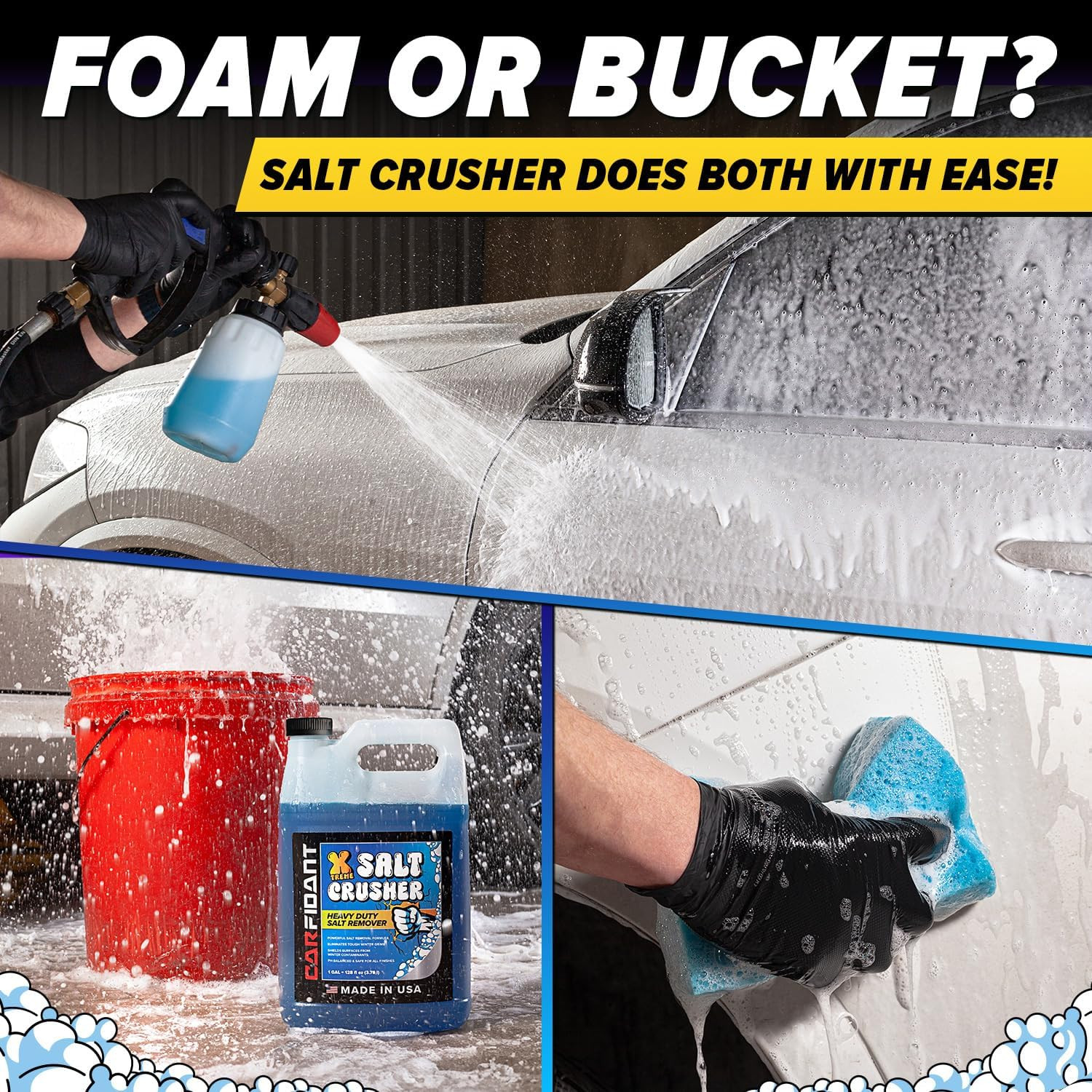 Carfidant Xtreme Salt Crusher – Boat Wash Soap & Salt Remover – Marine Engine Fl
