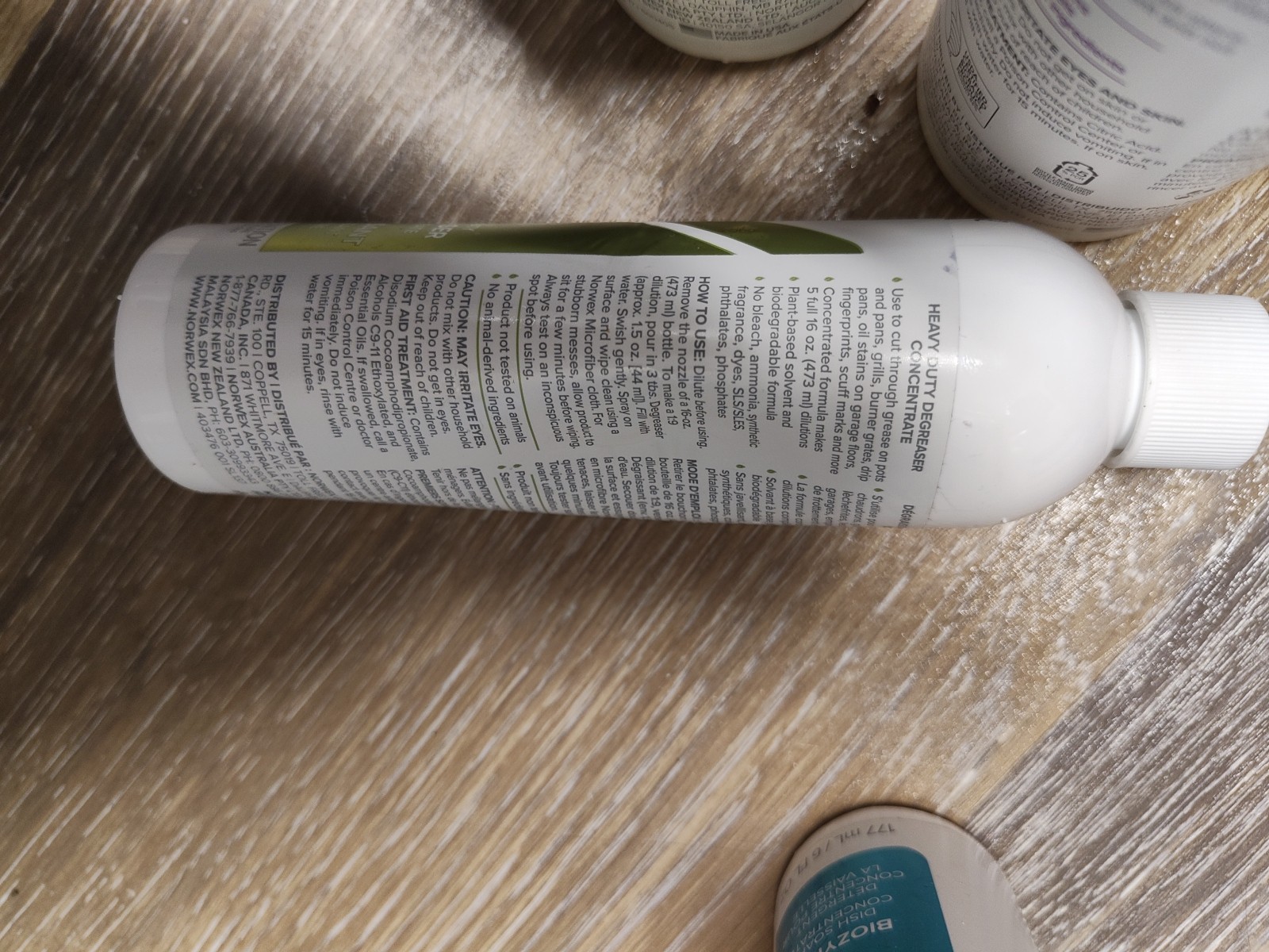 Norwex Heavy Duty Degreaser Concentrate 8 fl oz 237 ml – Sealed No Nozzle