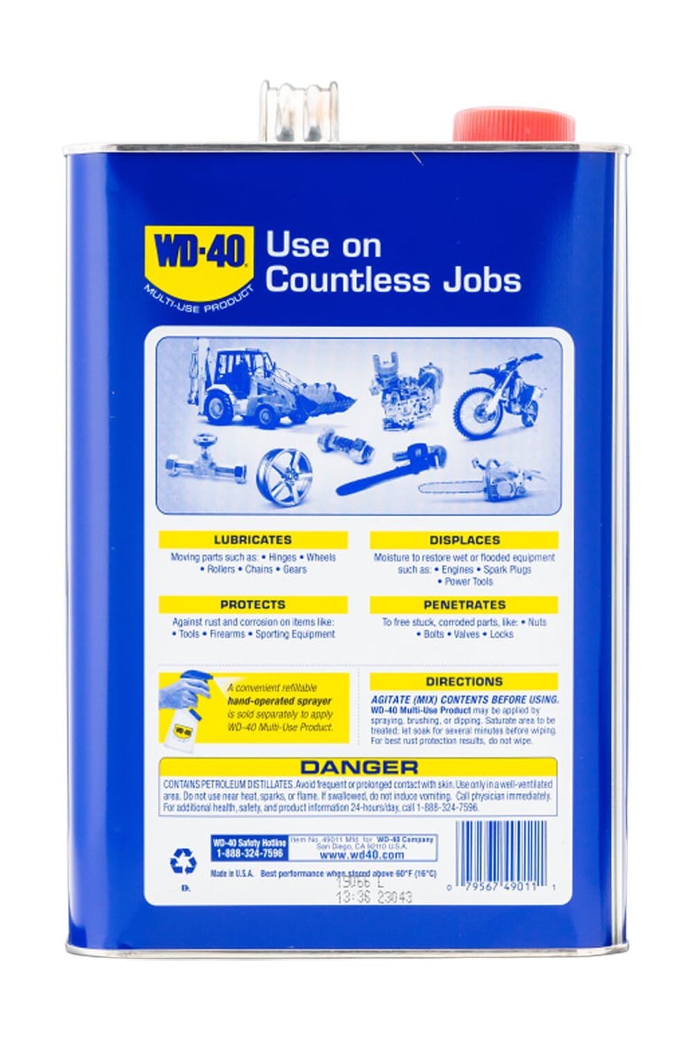 2 PACK WD-40 Multi-Use Product Multi-Use Product Displaces Moisture, 1 Gallon