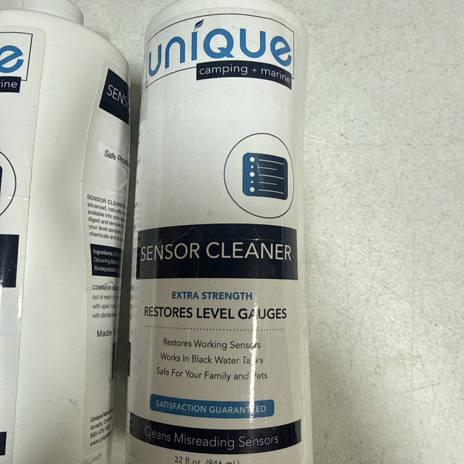 Lot Of 3 UNIQUE Sensor Cleaners 32 Ounce Liquid Restores Septic