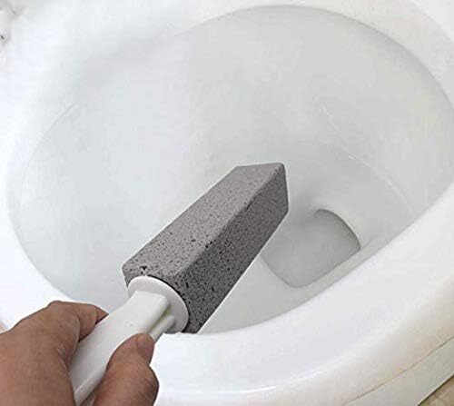 Piedra Pomez con Mango para Limpiar Inodoros y Eliminar Manchas de Agua 4 Pack