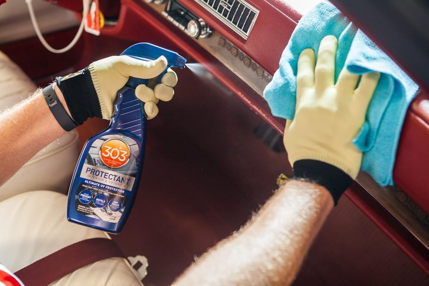 Automotive Protectant Spray – Helps Prevent Fading & Cracking, Repels Dust, L…